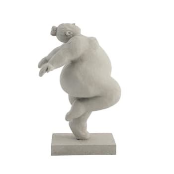 Statuette aus grauem Polyresin H23