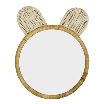 Mickey - Espejo decorativo de ratán mickey mouse 34x44cm