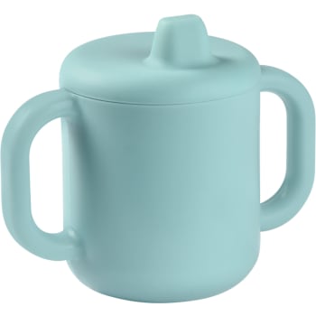 Apprentissage repas - Tasse à bec en silicone blue (170 ml)