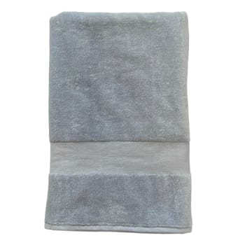 Toalla de baño de terciopelo liso "classy"  90x180  gris  claro
