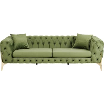 Bellissima - 3-Sitzer-Sofa aus grünem Samt