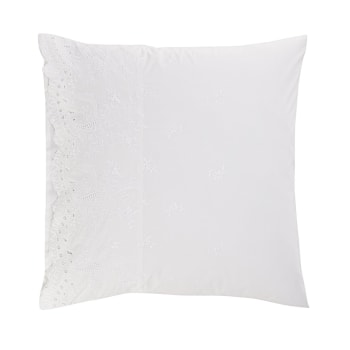 Héritage - Taie d'oreiller coton blanc 50x75 cm
