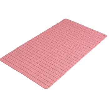 Tapis fond de baignoire antidérapant PVC rose mosaic