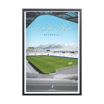 FOOT - Affiche Foot - Grenoble Foot 38 Stade des Alpes  40 x 60 cm
