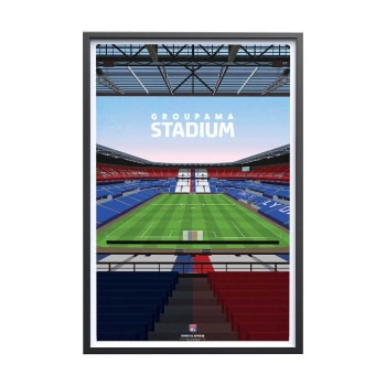 FOOT - Affiche Foot - Olympique Lyonnais - Groupama Stadium 40x60cm