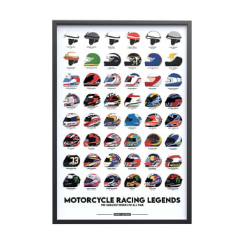 MOTO GP - Affiche MOTO GP -  Les Légendes de la Moto GP 40x60 cm