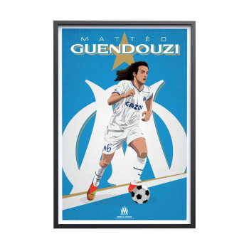 FOOT - Affiche Foot - Olympique de Marseille - Mattéo Guendouzi 40x60cm