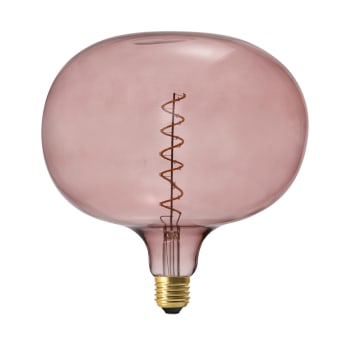 CORIANDOLI - Lampadina con led a filamento color Cobble rosa