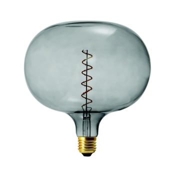 CORIANDOLI - Bombilla Cobble gris con LED de filamento