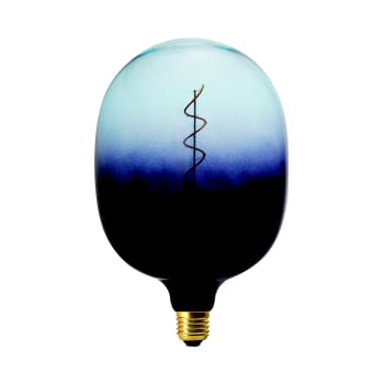 CORIANDOLI - Lampadina con led a filamento color blu scura e azzurra