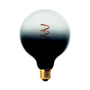 CORIANDOLI - Bombilla LED de filamento G125 negra transparente
