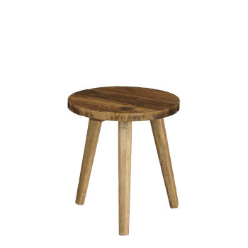 Bold - Table d'appoint en bois recycle marron D26