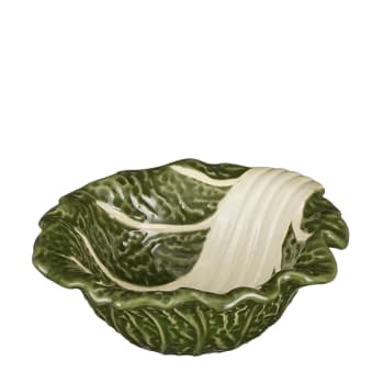 Schale aus dunkelgrüner Keramik L11,5
