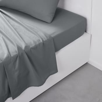 Drap plat uni Satin de coton tissé teint 240x310 cm VOSGES | , linge de maison et Drap plat uni Satin de coton tissé teint 240x310 cm VOSGES | , linge de maison et