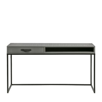 KG U6PLC101AT - Set di 9 cassetti in plastica, Organizer Scrivania, colore: Grigio