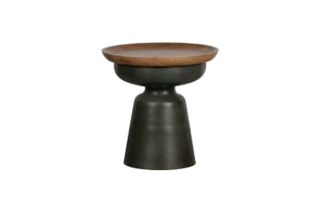 Dana - Table basse en bois et métal noir