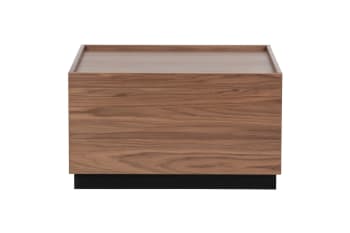Block - Table basse en bois de noyer marron