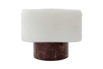 Neat - Lampe de table en marbre marron