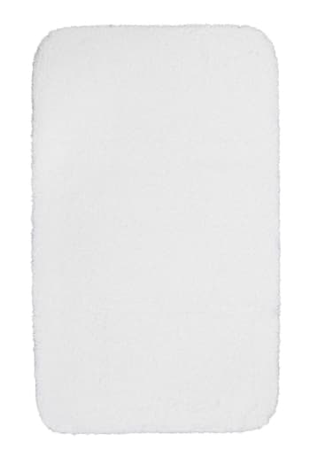 Ole - Alfombra de baño blanca de algodón 70x120
