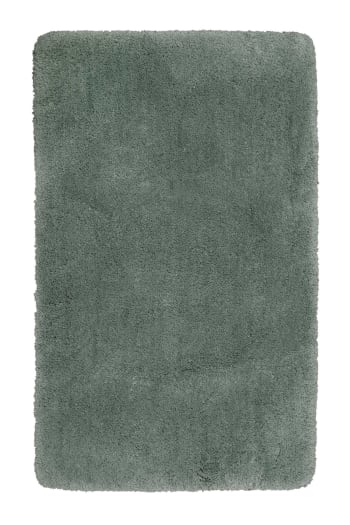 Spirella Tappeto Doccia Kito - 55x65 Cm - Microfibra Morbida A Pelo Lungo, Antiscivolo, Asciugatura Rapida, Compatibile Riscaldamento - Colore Ice Berry Grigio