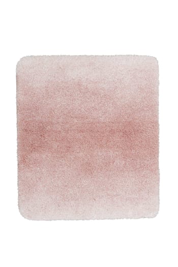 Luuk - Alfombra de baño suave rosa degradado 55x65