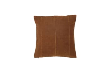 Kita - Coussin en coton marron 45x45 cm