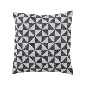 4 Federe Cuscino 45x45 Cm – Stile Bohémien In Cotone E Lino – Retro Etnico – Solo Federa, Cuscino Non Incluso