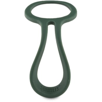 Bottle tie - Accessorio per borraccia in silicone verde