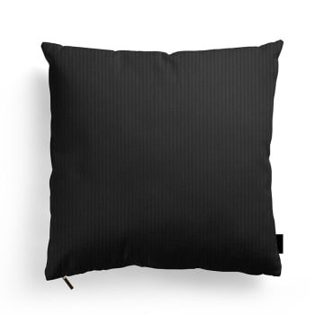 KORDA - Housse de coussin carrée Noir 40x40cm