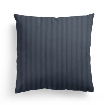 KORDA - Housse de coussin carrée Bleu nuit 40x40cm