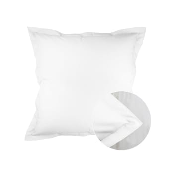 Olana blanc - Taie d'oreiller  percale de coton 90 fils/cm² blanc 40x40