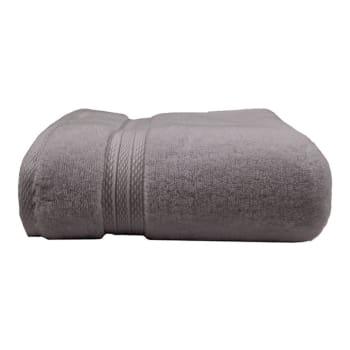Drap de bain  pur coton gris 100x150