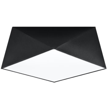 Hexa - Lámpara de techo negro cloruro de polivinilo  alt. 15 cm
