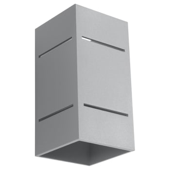 Blocco - Lámpara de pared gris aluminio  alt. 20 cm