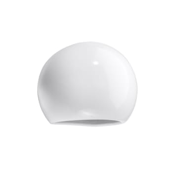 Globe - Applique ovale en céramique, blanc L: 17cm