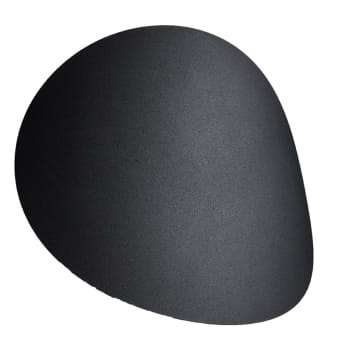 Senses - Lámpara de pared negro acero  alt. 29 cm