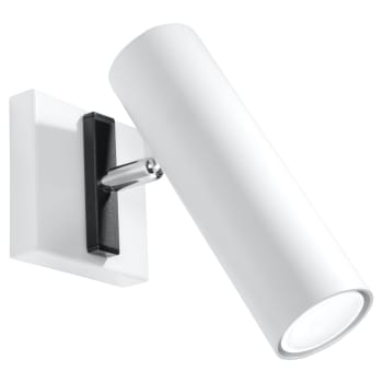 Direzione - Lámpara de pared blanco acero  alt. 20 cm