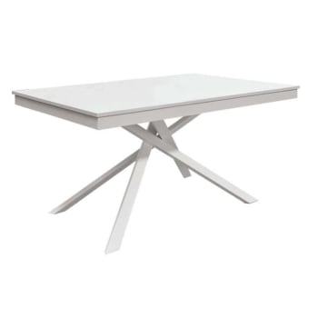 Tavolo per sala da pranzo scandinavo bianco 4/5 persone 150 cm Spring