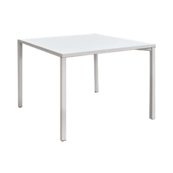 THETIS - Tavolo da pranzo quadrato cm 55 x 55 x 45 h in metallo bianco