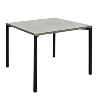ARACHNE - Tavolo da pranzo quadrato cm 55 x 55 x 45 h in metallo grigio