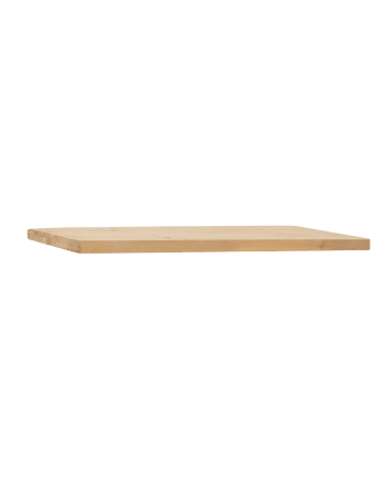 Melva - Estantería de madera maciza flotante acabado tono medio 200cm