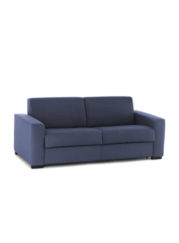 Dabaida - 3-Sitzer-Schlafsofa aus blauem Stoff