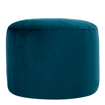 Pouf in tessuto blu 40x40cm KAYSERI