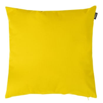 Coussin extérieur jaune 43x43