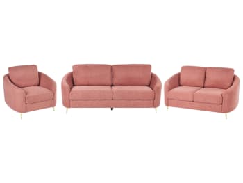 Trosa - Sitzgruppe 6 Personen Polyester rosa