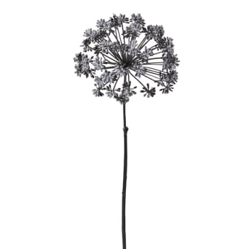 5 Steli Di Erba Della Pampa Finta Artificiale - Composizione Floreale In Seta Nero, 45 Cm, Per Matrimoni E Centrotavola - 5