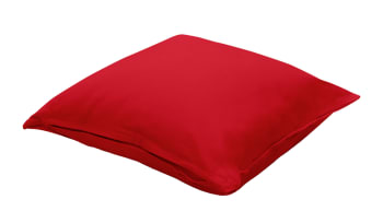 VICTORIA - Coussin extérieur en coton rouge 60x60cm