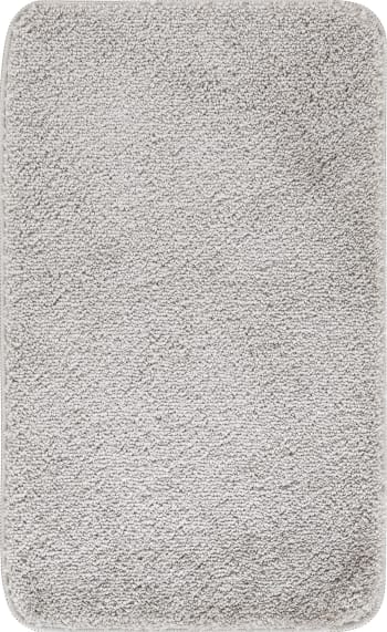 Set 2 alfombras de baño antideslizante lavable gris 80x50/40x40 Poppy