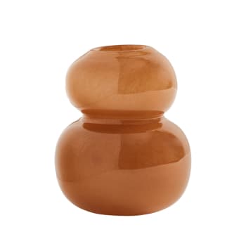 Lasi - Vase marron en verre Ø10xH12,5cm