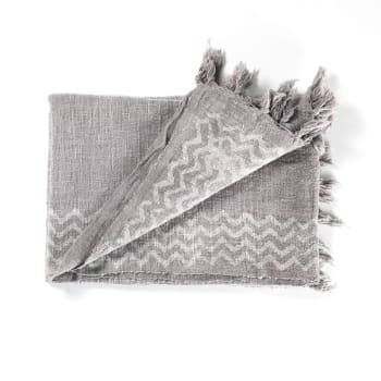 Coperta Plaid In Cotone 100% 'Rio' Con Frange, 140x170 Cm, Morbida E Traspirante, Peso 270 G/m², Prodotto Di Qualità - 3